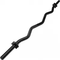 Gorilla Sports EZ Curl Stang 120 cm Zwart - Schroefsluiting