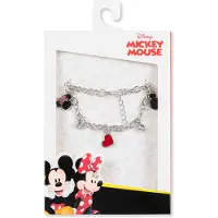 Minnie & Mickey Mouse - Disney Armband - Mickey und Minnie - zilverkleurig - Maat Standard