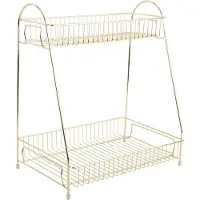 PT Living Keukenrek Kitchen Rack Tidy Iron Gold Plated
