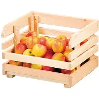 Decopatent FSC Houten Aardappel- Fruit Opslag Krat van Dennenhout Stapelbaar
