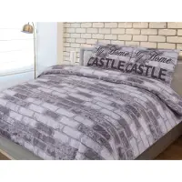 LUXXO Dekbedovertrek Katoen Bricks - zand 200x200/220cm