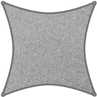 Coolaroo schaduwdoek vierkant 5,4x5,4m Grijs 340gr/m2
