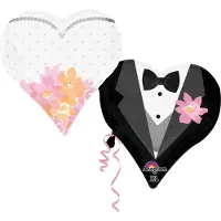 Amscan Anagram Ballon Supershape 76 X 63 Cm Folie Zwart/wit 2-delig