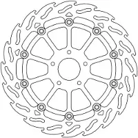 Moto-Master Flame Husqvarna/ktm 112177 Left Remschijf Voor