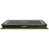 VirtuFit Premium Inground Trampoline met Veiligheidsnet - Zwart - 244 x 366 cm