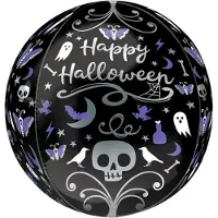 Anagram Folieballon Moonlight Halloween 40 X 38 Cm Zwart/paars