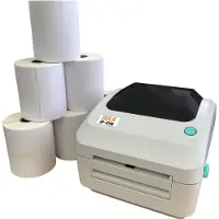 DULA LabelOne 221 - Desktop A6 Labelprinter - USB - LAN + 6 Rollen (300) verzendetiketten