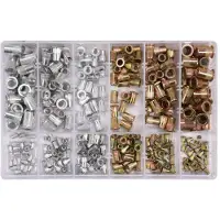 YATO YT-36480, Inzetniet, Aluminium, Koolstofstaal, Messing, Roestvrij staal, Universeel, Doos, 300 stuks