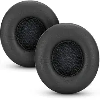 INF Oorkussens Geschikt voor Beats Solo 2/3 PU leer 1 paar Zwart