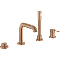 GROHE Essence badrandcombinatie - met omstel - inclusief staafhanddouche - brushed warm sunset 25251DL1