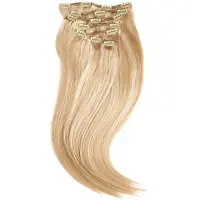 Rapunzel of sweden Classic Clip-ins Straight / Medium Volume / 7 pieces M7.5/10.8 Scandinavian Blonde 50 cm Hair extensions 110 g