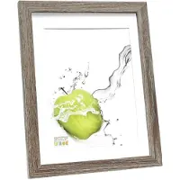Deknudt Frames fotolijst - grijs met passe-partout - 13x18 / 18x24 cm