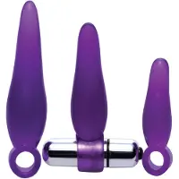 Frisky Fanny Fiddlers Finger Rimmer Buttplugs - Paars
