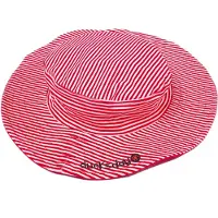 Ducksday zonnehoedje voor kinderen unisex Red stripe - 1 jaar