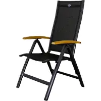 Hartman verstelbare tuinstoel Roma - Teak armleuning