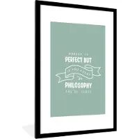 PosterMonkey Fotolijst incl. Poster - Filosofie - Spreuken - Studeren - 60x90 cm - Posterlijst