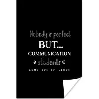 PosterMonkey Poster Communicatie - Communiceren - Onderwijs - Studenten - Quote - 120x180 cm XXL