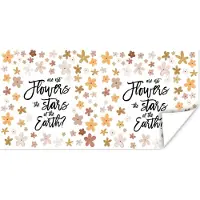 PosterMonkey Poster Quotes - Spreuken - Are not flowers the stars of the earth? - 40x20 cm