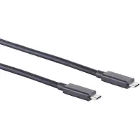 Goobay USB-C naar USB-C kabel - USB4 (tot 40 Gbit/s) - PD tot 100W - video tot 8K 60Hz / zwart - 1 meter
