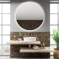 Gliss Design Spiegel oko rond led verlichting 80 cm incl. Verwarming