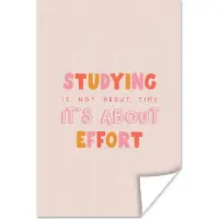 PosterMonkey Poster Studeren - Tijd - Student - Studeren - Onderwijs - 20x30 cm