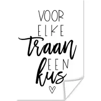 PosterMonkey Poster Beterschap - Quote - Hartjes - Kus - 20x30 cm