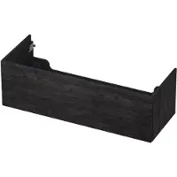 Ink Onderkast 120x45cm - Push To Open - 1 Lade - Houtskool Eiken - Badkamermeubels, Wastafelonderkasten - 8718835074548