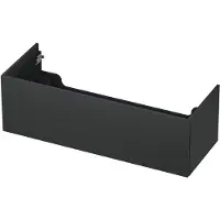 Ink Onderkast 120x45cm - Push To Open - 1 Lade - Mat Antraciet - Badkamermeubels, Wastafelonderkasten - 8718835074661