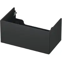 Ink Onderkast 80x45cm - Push To Open - 1 Lade - Mat Antraciet - Badkamermeubels, Wastafelonderkasten - 8718835074159