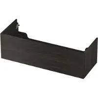Ink Onderkast 120x45cm - Push To Open - 1 Lade - Intens Eiken - Badkamermeubels, Wastafelonderkasten - 8718835093921