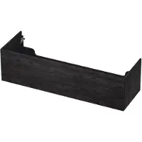 Ink Onderkast 140x45cm - Push To Open - 1 Lade - Houtskool Eiken - Badkamermeubels, Wastafelonderkasten - 8718835074715