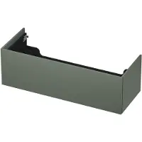 Ink Onderkast 120x45cm - Push To Open - 1 Lade - Mat Beton Groen - Badkamermeubels, Wastafelonderkasten - 8718835093907