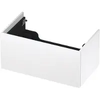 Ink Onderkast 80x45cm - Push To Open - 1 Lade - Mat Wit - Badkamermeubels, Wastafelonderkasten - 8718835074067