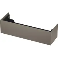 Ink Onderkast 140x45cm - Push To Open - 1 Lade - Mat Taupe - Badkamermeubels, Wastafelonderkasten - 8718835074869
