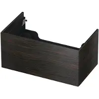 Ink Onderkast 80x45cm - Push To Open - 1 Lade - Intens Eiken - Badkamermeubels, Wastafelonderkasten - 8718835093747