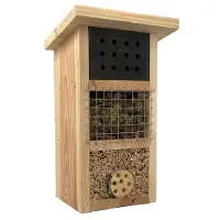 Garden Spirit Insectenhotel Hout Zwart - Insectenhuis - Garden Spirit - Houtkleur - GS728800