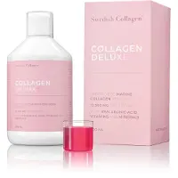 SwedishCollagen Deluxe - 12.500 mg Marine Peptiden - Vitamine C, Hyaluronzuur - Bessensmaak - 500 ml
