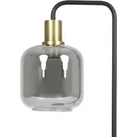 Light & Living Bureaulamp Lekar met smoke glas