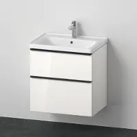 Duravit Badkamermeubelset D-Neo Wastafel Keramiek 65x48x62.5 cm Hoogglans Wit