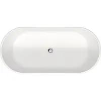 Duravit Vrijstaand ligbad d-neo 160x75x60 cm met overloop mat wit