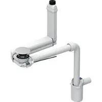 Geberit ONE WT- ruimtebesparende aansluiting Clou met hendel, sifon d32 en keramische afdichting, 1 stuk.