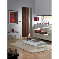 Grosfillex vouwdeur Axia in kleur donker bruin / Teak, 84x215 cm