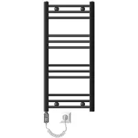 ECD-Germany Badkamerradiator Sahara 400 X 800 Mm Antraciet Recht Met Zijaansluiting