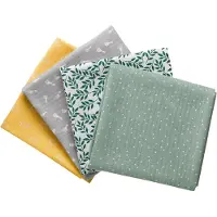Vulli SET VAN 4 LUIERS - - Verschillende kleuren en prints
