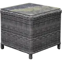 AVH-Collectie Toscane XL bijzettafel 50x50xH46 cm grijs