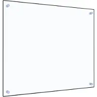 vidaXL Spatscherm keuken 70x60 cm gehard glas transparant