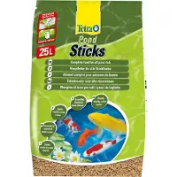Tetra Pond Sticks, voer voor vijvervissen, droogvoer voor vissen, sticks, 25 liter, 1 stuk