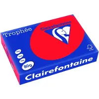 Clairefontaine Koraalrood A4 Gekleurd papier 80 grams (500 vel)