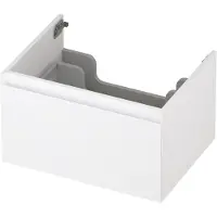 Ink Onderkast 60x45cm - Greeploos - 1 Lade - Mat Wit - Badkamermeubels, Wastafelonderkasten - 8718835021719