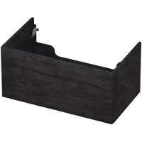 Ink Onderkast 80x45cm - Push To Open - 1 Lade - Houtskool Eiken - Badkamermeubels, Wastafelonderkasten - 8718835074036